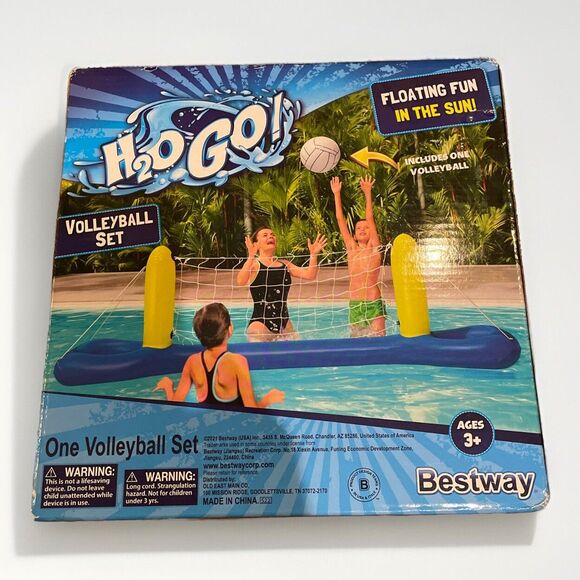 Bestway H2O GO! Volleyball Set Blow Up Swim Pool Toy NEW - Picture 2 of 9